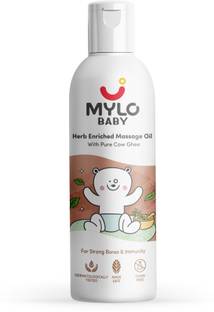 MYLO Baby Lakshadi Thailam, Ayurvedic Massage Oil, Goodness of Cow Ghee for Immunity