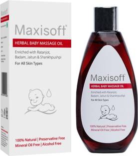 Maxisoft Herbal Baby Massage Oil 100 ml | Ratanjyot, Badam & Vitamin E