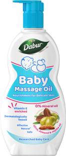 Dabur Baby Oil Contains Jojoba, Olives & Almonds|pH balanced with No Paraben & Phthalates