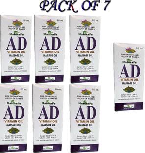 zyrath A D Vitamin Massage Oil For Whole Body ( Pack Of 7 * 80 ml )