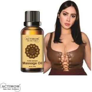 ACTIWOW Beauty Chest Massage Oil Herbal Formula For Glow & Elasticity