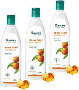 HIMALAYA Stress Relief Massage Oil For Relieves Stress & Relaxes body Pack of 3