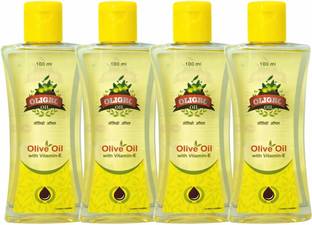 Oligro Olive Oil with Vitamin-E (100 ml* pack of 4)