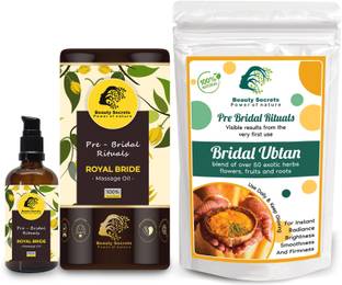 Beauty Secrets Royal Bride massage oil with ubtan facepack