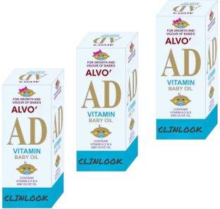 CLINLOOK ALVO AD OIL FOR GROWTH & HEALTHY BABYS PACK OF 100ml x 3
