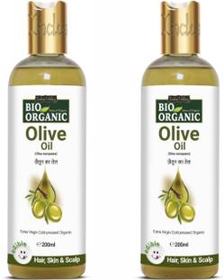 Indus Valley Bio Organic Olive Massage Oil Multipurpose Benefits For Skin & Hair Pack of 2