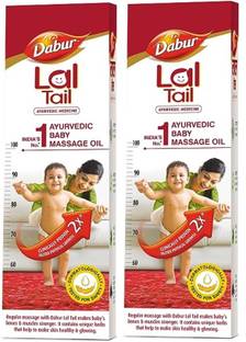 Dabur Lal Tail Ayurvedic Baby Massage Oil 200ml (Pack Of 2)