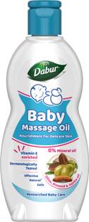 Dabur Baby Oil Contains Jojoba, Olives & Almonds|pH balanced with No Paraben & Phthalates
