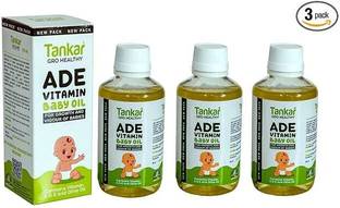Tankar Gro Healthy AD Vitamin Baby Oil, 170ML Pack Of 3