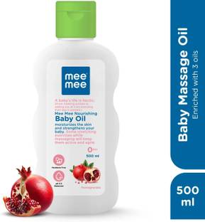 MeeMee 3in1 New Born Baby Massage Oil - Sunflower, Coconut & Olive - Soft/Non-Sticky