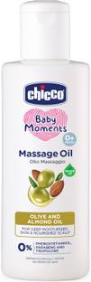 Chicco Baby Moments Massage Oil, Phenoxyethanol & Paraben Free, 0M+