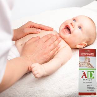 Naibfy AD Vitamin A & D Baby Massage Oil for Healthy