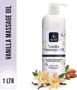 Rubz Vanilla Massage Oil | Moisturizing & Nourishing Body Massage Oil