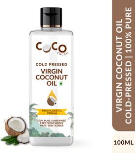 COCO CRUSH Virgin Coconut Oil | Cold Pressed, 100% Pure Natural | Hair, Body, Baby Massage