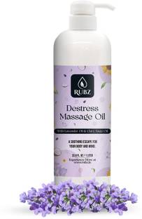Rubz Destress body massage oil | perfect blend oil for spa | 1 litre