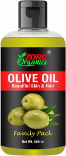 Zorg Organics Olive Body Oil, Quick Absorbing Non-Sticky Nourishment for Hair & Skin