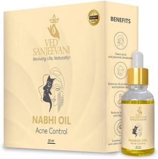 Ved Sanjeevani Herbal Nabhi & Acne Control Oil for Belly, Skin, Health, and Beauty 30ml