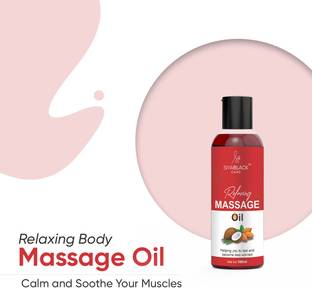 SIYA BLACK Relaxing Body Massage Oil, Natural Oils For Relaxed & Replenished Skin