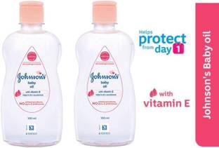 JOHNSON'S Baby oil 100 ml pack of 2 | For body massage 100 ml × 2