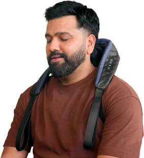 DR PHYSIO USA 1048 Shiatsu Electric Neck and Back Massager Machine with Infrared Kneading Nodes for Cervical Neck Shoulder Back & Body Muscle Pain Relief Massager