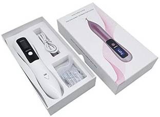 ACUPRESSUREMART 9 LEVEL LCD Laser Plasma Pen with Free Facial Cleaning Wash Puff Sponge ( 12 Stick ) Dark Spot & Freckle Removal Massager