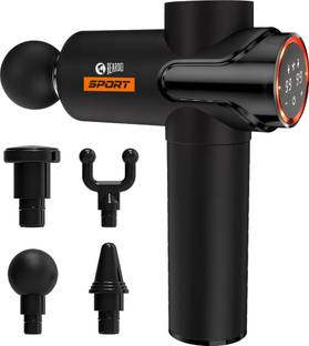 Beardo Sport Deep Tissue Full Body Massage Gun For Men | 2600 MAH | Adjustable Intensity | Pain Relief Massager
