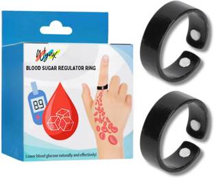 WYNX 2pc Duo-Therapy Acupressure Ring Set – Reflexology Massager for Finger Pain & Fatigue Reduction – Crafted from High-Quality Medical Grade ABS Plastic Massager