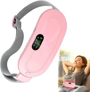 Zovilstore Period Heating Pads for Cramps, Endometriosis Pain Relief Warmer Heating Pad with 4 Heat Levels 4 Vibration Modes massager Women Massager