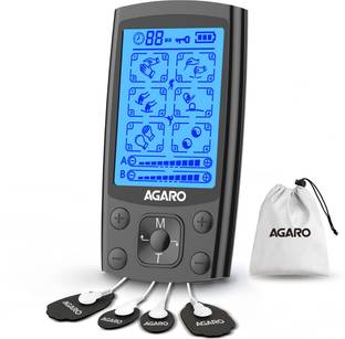 AGARO 33536 Dual TENS physiotherapy, 24 Modes, 20 Level of Intensity, for Pain relief Massager