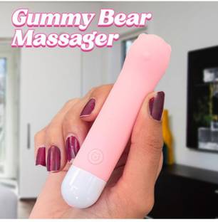CRAZYNYT GUMMY BEAR 10 Modes USB Massager, Mini Massage Wand Massager