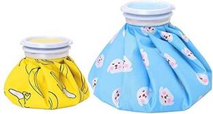 SUJOK 6 & 9 Inch Ice Bag Ice Bag, Ice Pack, Hot Bag, Hot Water Bag For Pain Relief, Ice Cold Pack Reusable, Hot Water Bags for Injuries Pack Massager