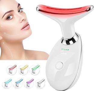 NTZ 7 in 1 Anti Wrinkles Face Neck Eyes Massager,Vibration Facial Massager Multifunctional Neck Face Massager Beauty Device,Neck Tightening Device Massager