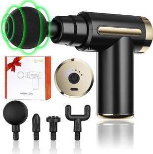 LOOKFIT Mini Massage Gun Deep Tissue,6 Speeds Cordless Handheld Muscle Massager with 4 Massage Heads 1800mAh Battery & Type-C Charging, Super Quiet Chargeable Device Massager