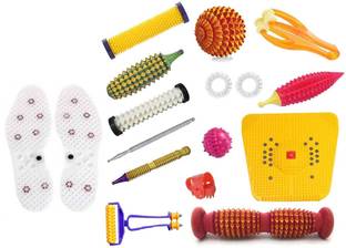 netclub Acupressure kit Magnetic Foot Mat Bio Magnets Stress Pain Relief Fitness Kit yoga mat full body sujok kit acupuncture knee pain home gym height growth body Massager