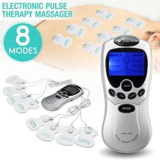 AGAM Digital Therapy Machine Electronic Pulse Massager Muscle Stimulator Tens, 8 Modes with 4 pads Massager