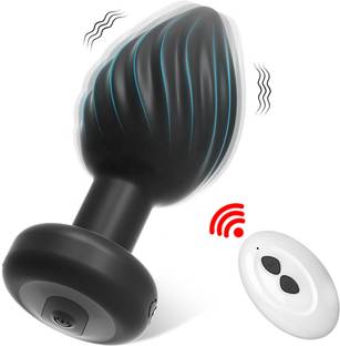 purvish 10 frequency Wawe Silicon Vibrating Body Massager Plug for Ultimate Relaxation with, Remote Controlled water resistance (SIZE-M) Rechargeable Massager