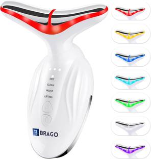 Brago Red Light Therapy Beauty Device for Face and Neck | Skin Lift Device | Massager Machine for Double Chin, Wrinkles, Glowing Skin Massager