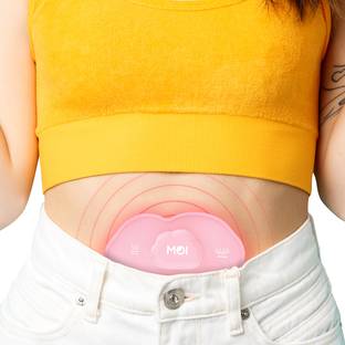 UltraCare PRO MOI Instant Period Pain Relief Product | Menstrual Cramp Relief Device | TENS plus Heating Combination | Rechargeable| Wireless and Wearable Massager