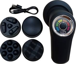 Shopeleven Electric Back Massagers Cellulite With 6 Speed Levels, Body Relaxation Device Multi-function Vibration Massager, 5 Massage Heads, Effectively Relax Muscles Massager