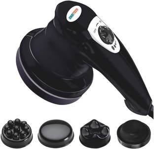 AMBITECH Premium Handheld Neck Back Personal Massager Deep Tissue Percussion Massage for Shoulder Leg Foot Muscles Electric 4 Versatile Massage Heads Massager