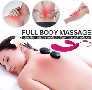 JoyStick Mini Personal Wand Massager - 10 Patterns Vibrating - Handheld Powerful Quiet Waterproof Cordless - Perfect for Female Massager