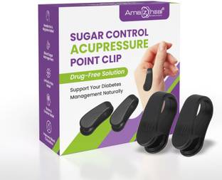 Amazheal Pack of 2 Sugar Control Acupressure Clip for Diabetics Blood Sugar Control LI4 Pressure Point Clip for Headache Migraine Tension Stress Relief Massager
