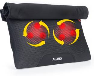 AGARO Deluxe Shiatsu Neck & back cushion Massager with 4 Rollers & Lukewarm Heat, Deluxe Massager