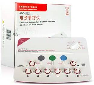 ACUPRESSUREMART Acupuncture Needle Stimulator Massager Machine 6 Channels Outputs Patch Massager Care Device Pulse Electrotherapy Acupuncture Instrument Hwato SDZ-II Massager
