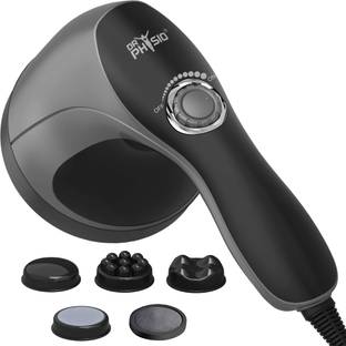 DR PHYSIO (USA) 1021 Full Body Pains Relief Handheld Electric Massager Machine for Relaxation with 5 Massage Heads Vibration Massager