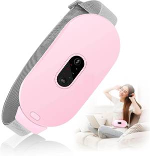 HEALTHTHUMB Heating Pads, Period Cramp Massager Portable Cordless Heating Pad 6 Heat Levels and 6 Massage Modes for Back Pain Relief Menstrual Heating Pad Massager