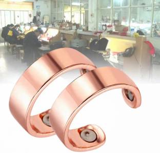 WYNX GlycoEase Copper Ring Set (2pcs) – Acupressure Rings for Diabetes Support & Daily Finger Therapy Massager