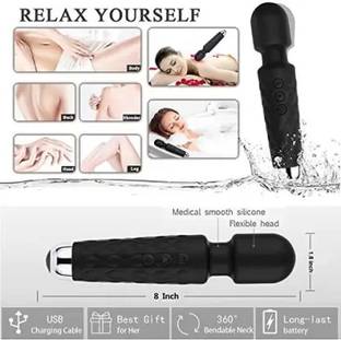 GRMART Personal Electric Massager 20 Patterns & 8 Speeds Strong Magic Vibration & Electric Handheld Full Body Massager Personal Wand Massager for Man/Woman Massager