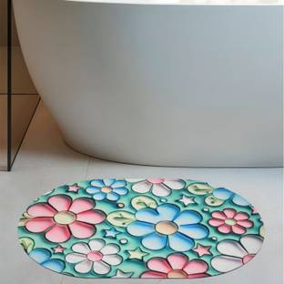 Dream Weaverz Rubber, Microfiber Bathroom Mat