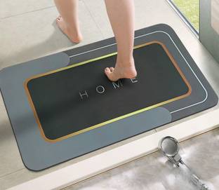 YELLOW WEAVES Rubber Bathroom Mat